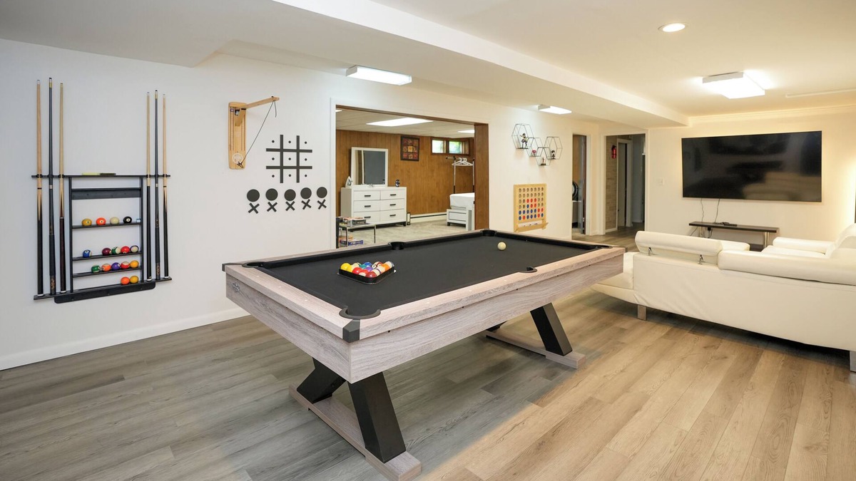 Amherst Center Apartment | Close to Downtown/UMASS Walk-Out Basement Condo with game room & big backyard!