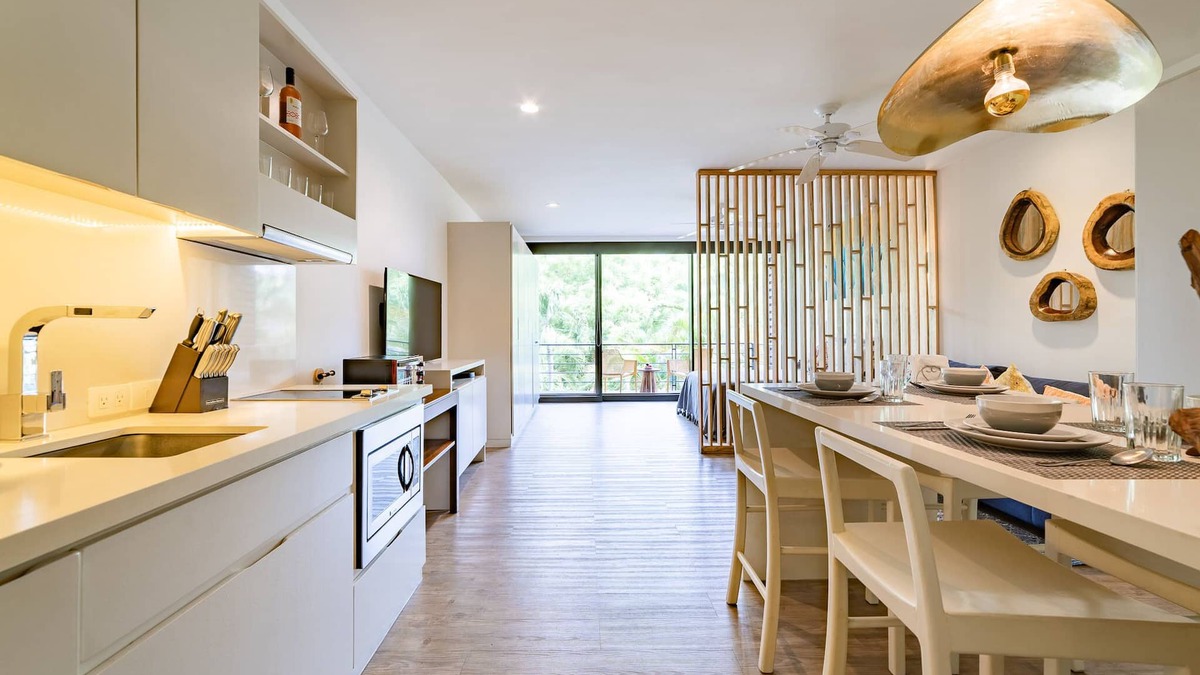 R Condo | Close to Town and Beach | Studio with Private Terrace in Mixie Condos