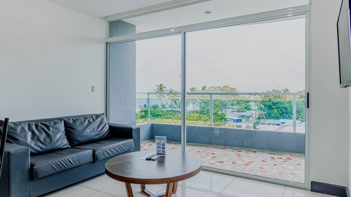 Puntarenas Condo | Coastal condo with stunning sea views, rain shower & private balcony escape