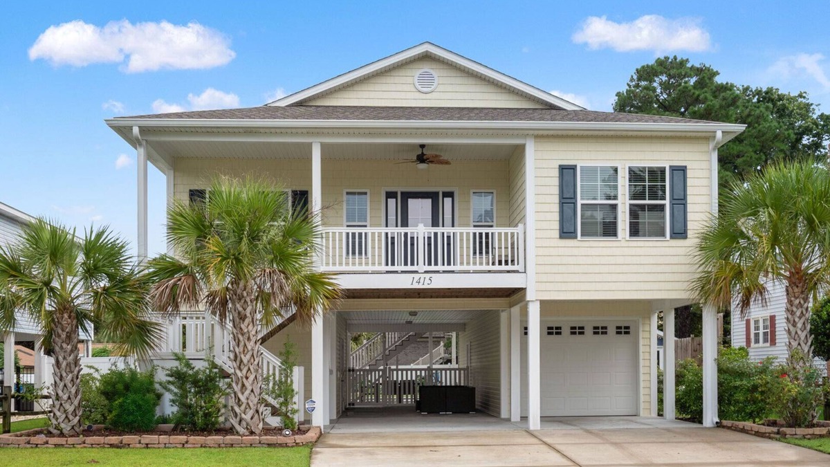 Crescent Beach House | Coastal escape with private saltwater pool just 2 blocks from the beach in North Myrtle