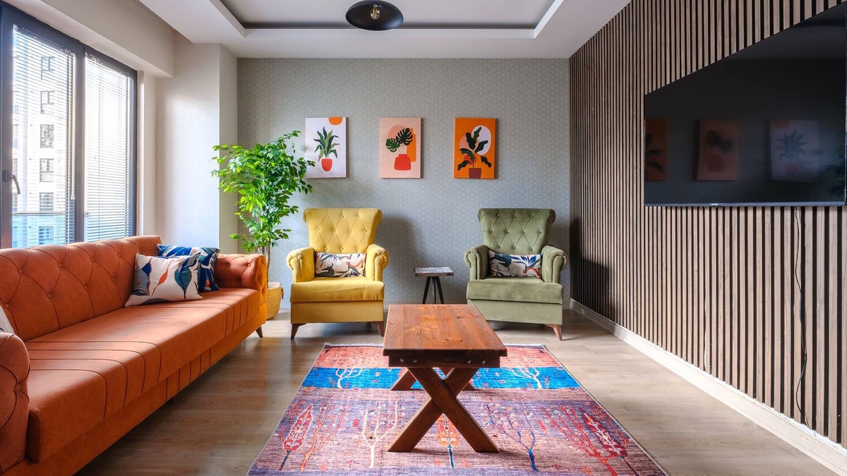 Esenyurt Apartment | Colorful Flat Near Torium and Beylikduzu Metrobus