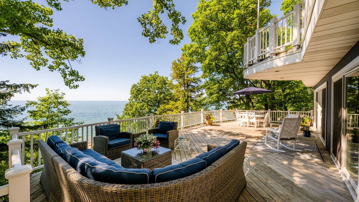 Shorewood-Tower Hills-Harbert House | Colossal Lakefront Home in Sawyer!
