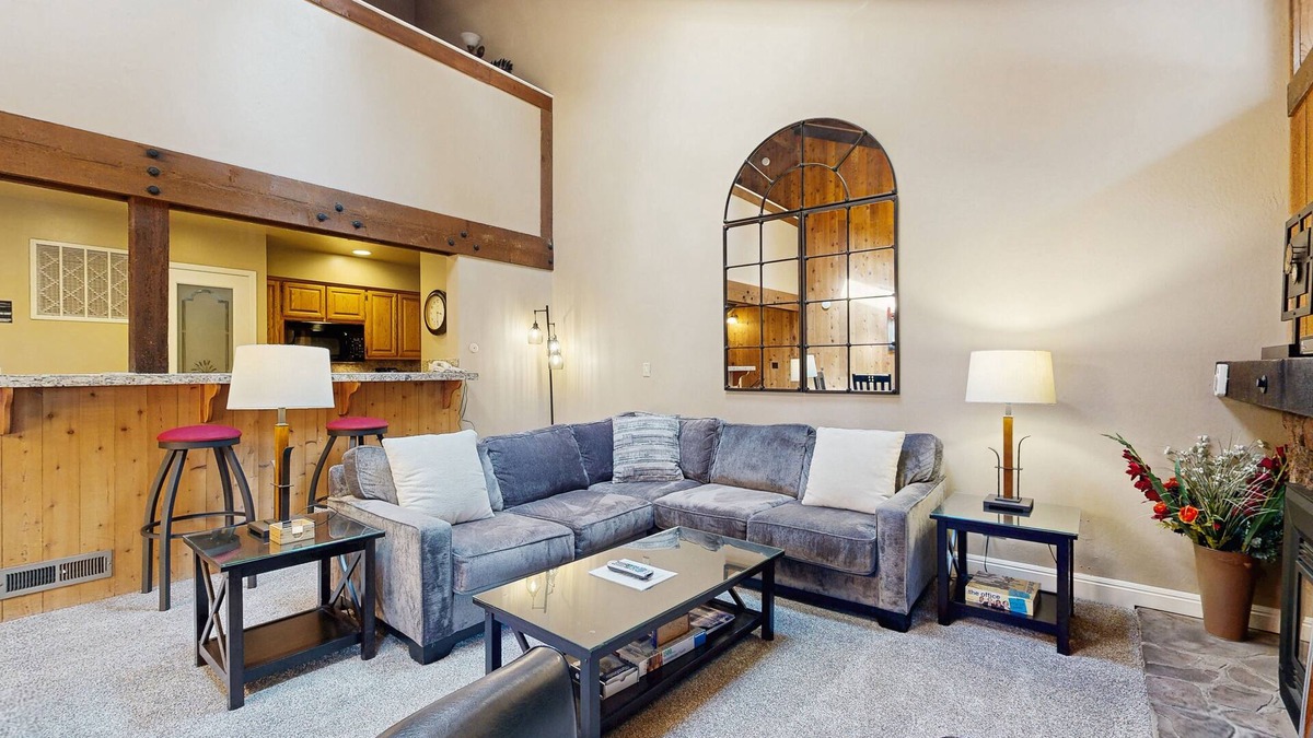 South Lake Tahoe House | Come home to an airy escape with a stone fireplace near Ski Run Marina/Heavenly
