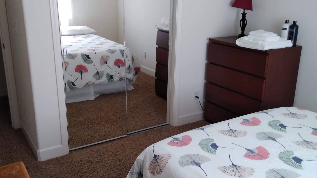 Nut Tree House | Comfort and style Full size bedroom.