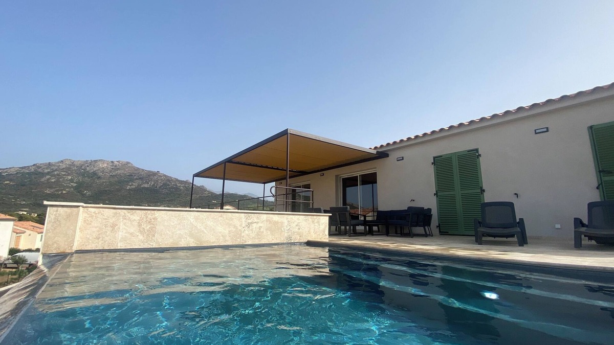 Marine de Saint Ambroggio Villa | Comfortable 8-person villa with pool and sea view