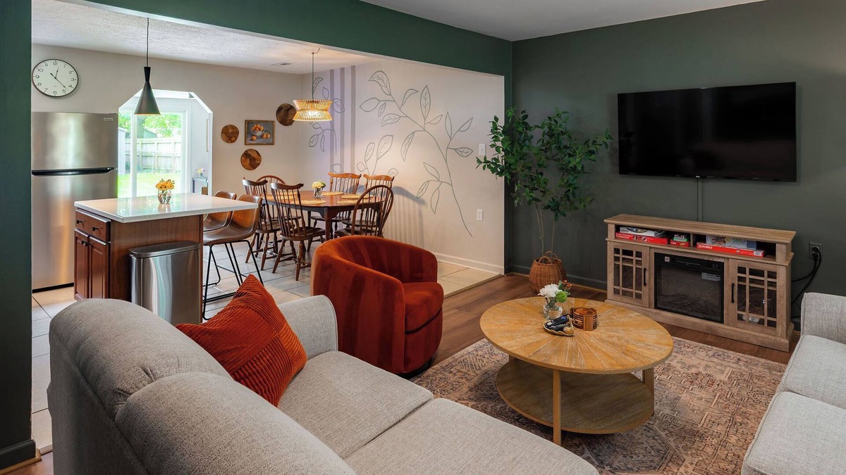 Loveland House | Comfortable Family Home Game Room Fenced Yard Firepit