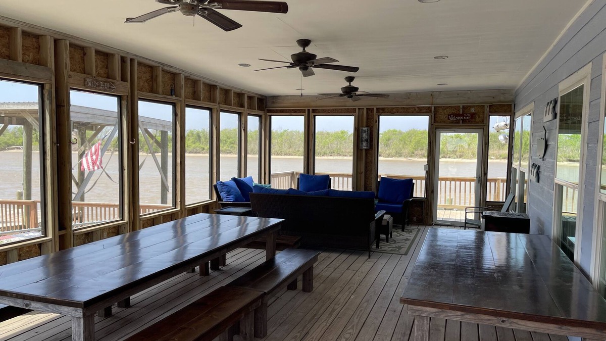Matagorda Cottage | Comfortable Two Bedroom on the river, WIFI, Lighted Pier with beautiful sunsets!