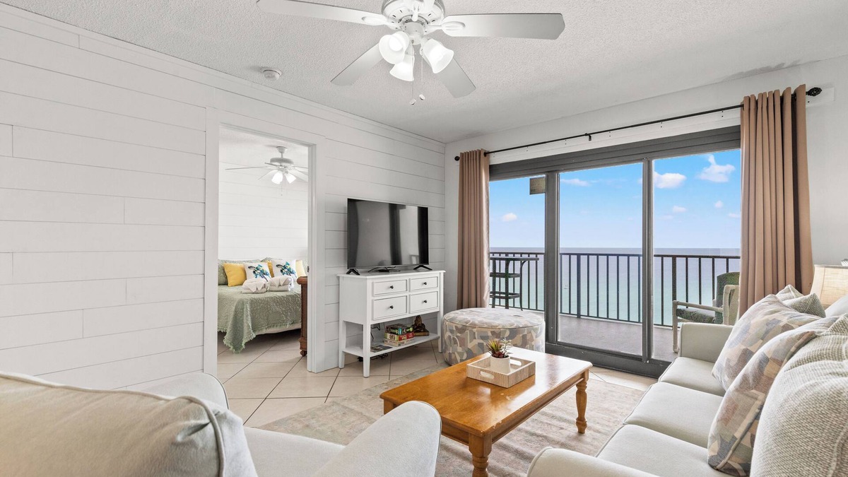 Lower Grand Lagoon Condo | Commodore 1002 1BR Condo with Balcony & Stunning Ocean Views Seasonal Rates