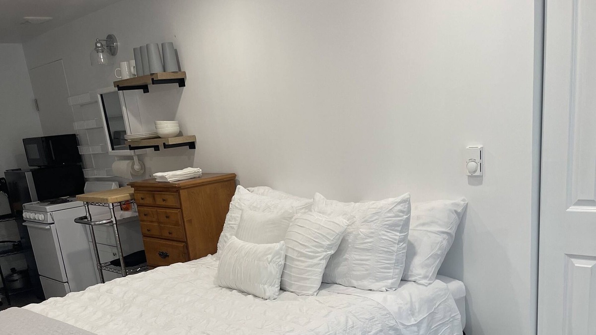 Plattsburgh Apartment | Compact and convenient.