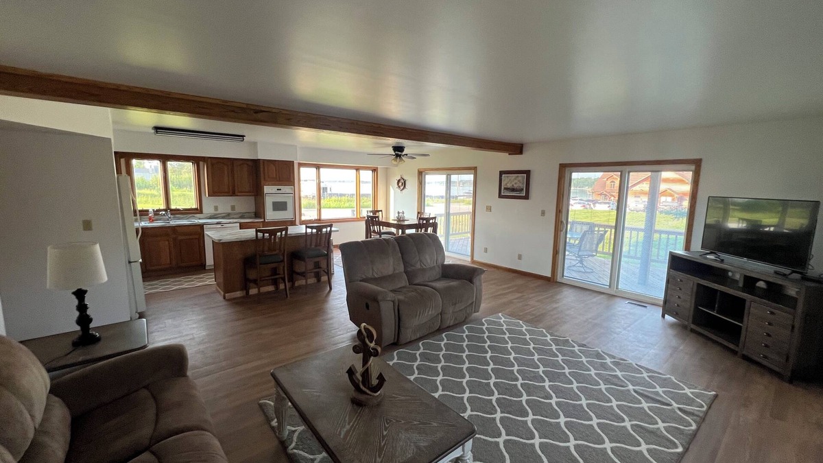 Barbeau Apartment | Completely renovated and steps to the St. Mary's River with optional dock space!