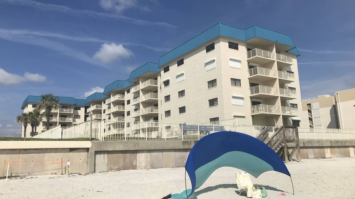 New Smyrna Beach Condo | Condo Upgrades! Great Ocean View! Family friendly non drive beach! Kiddos safe