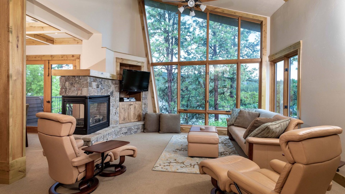 Bigfork Condo | Condo w/stone fireplace, great views, A/C - Marina Cay Estates Luxury Condo