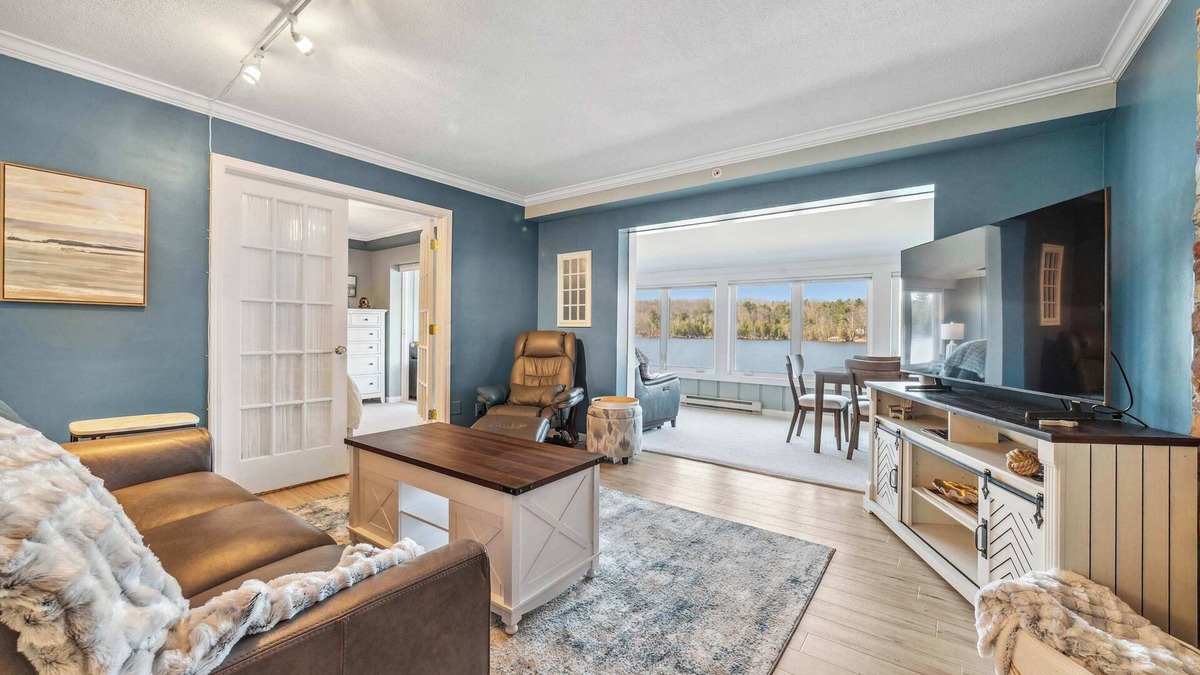 Clam River Condo | Condo with Panoramic views on Clam Lake