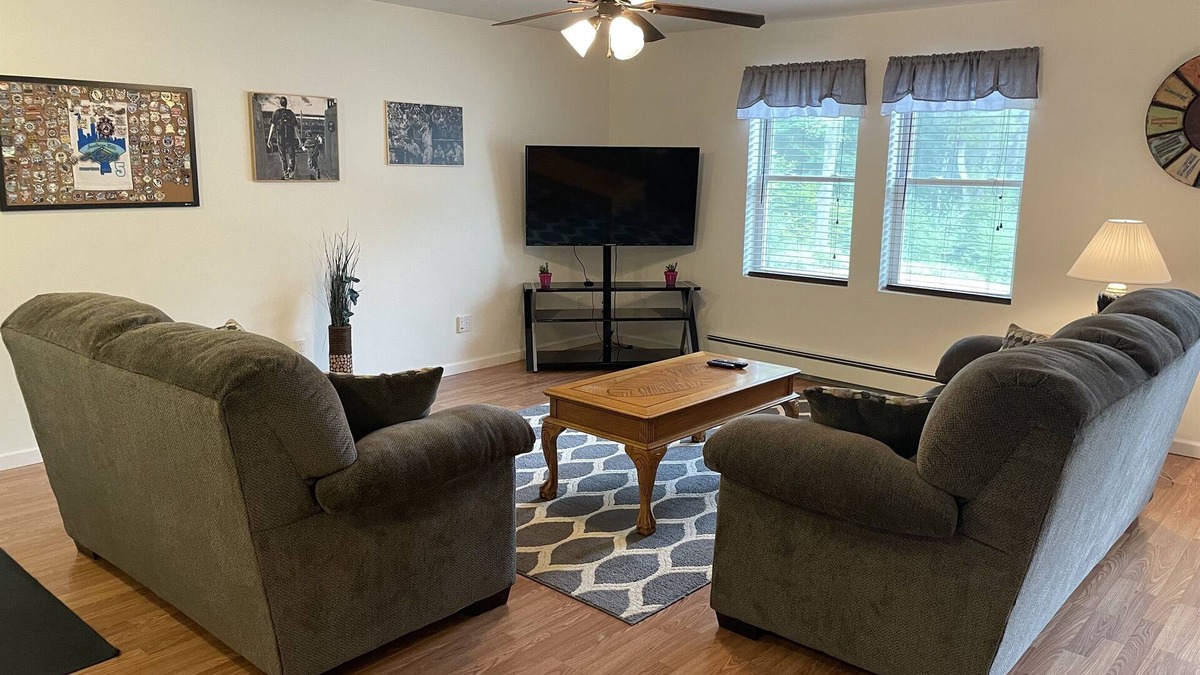 Otego Apartment | Cone's Cottage New Construction, apt convenient to All Star Village, fire pit