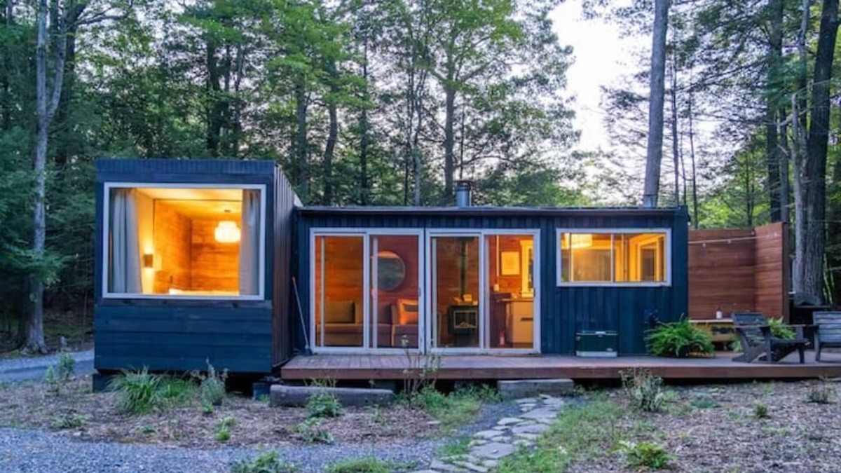 Saugerties Cabin | Container Cabin in the Catskills [Forest]