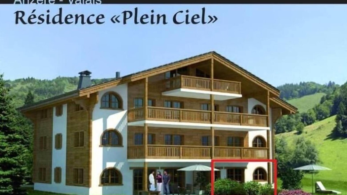 Anzere Apartment | Contemporary flat with a garden. Warmly decorated; a large living room with a dining room and a bea
