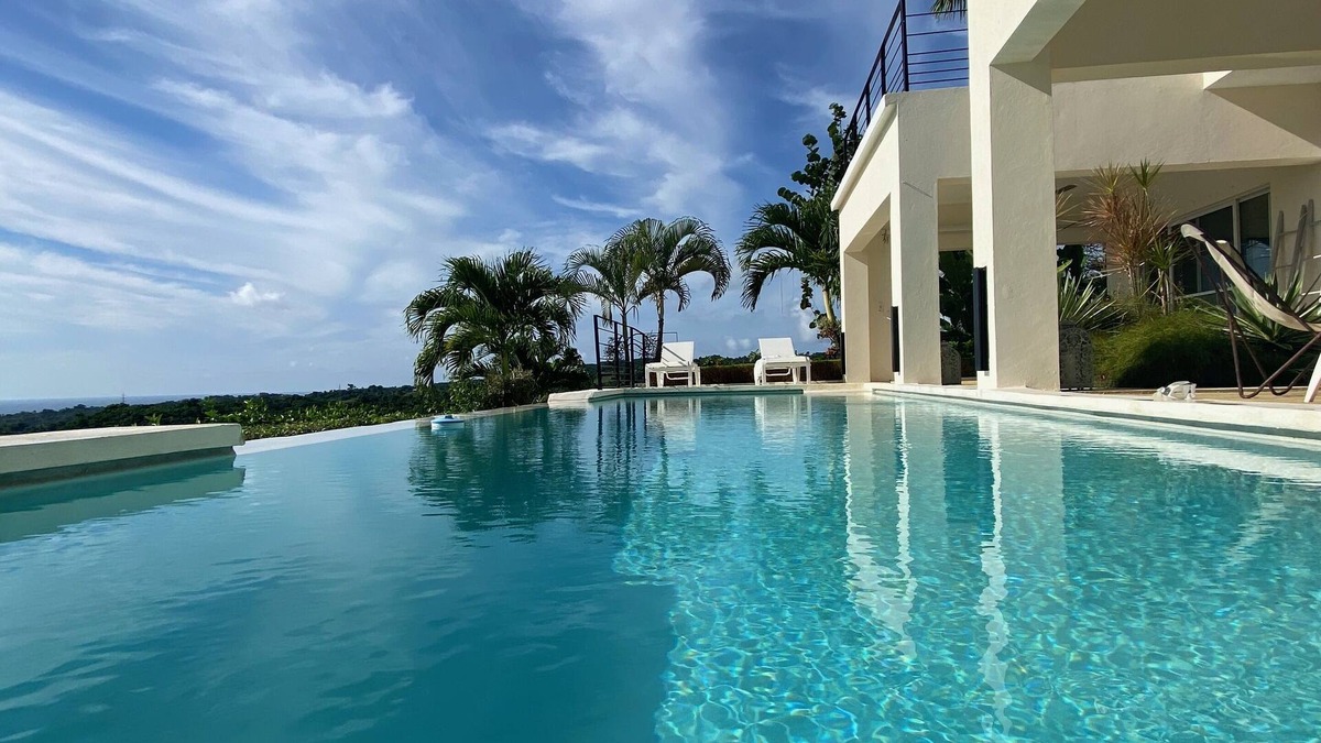 Rio San Juan Villa | Contemporary villa, breathtaking sea view! Internet via satellite!