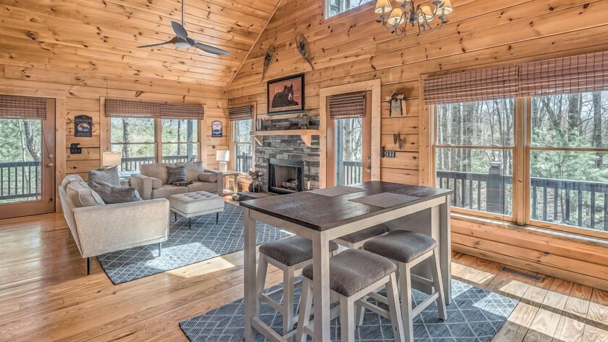 Mineral Bluff Cabin | Copper Ridge Hideaway - Dog Friendly | Pac Man Arcade Game | Hot Tub