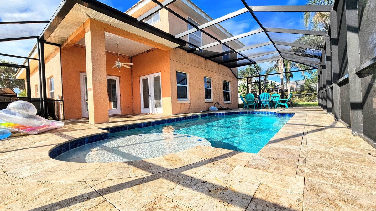Marineland Acres House | "Coral Casa" Amazing Pool House next to the Beach! 3 Min Walk! Awesome Pool!