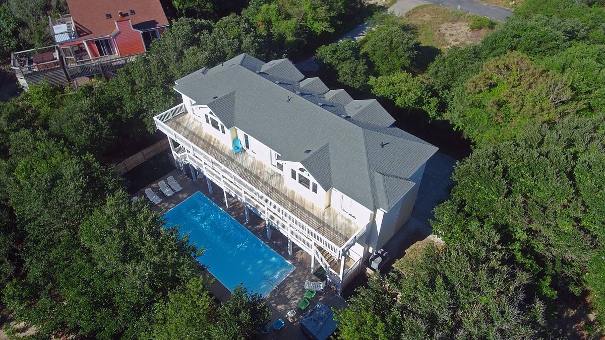 Ocean Sands House | Corolla Paradise, 10 Bedrooms, 10 Baths, Private Setting! 3 Minute Walk To Beach