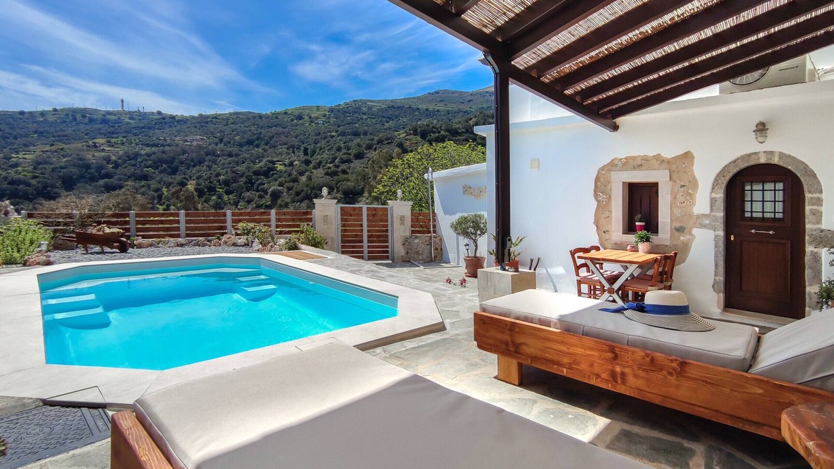 Rodakino Villa | Cosmakis stone built house with pool,south Crete