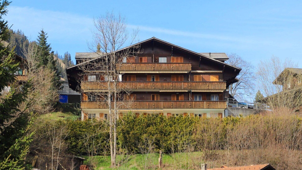Zweisimmen Apartment | Cosy apartment for 6 guests with WIFI, TV, balcony, pets allowed, panoramic view and parking