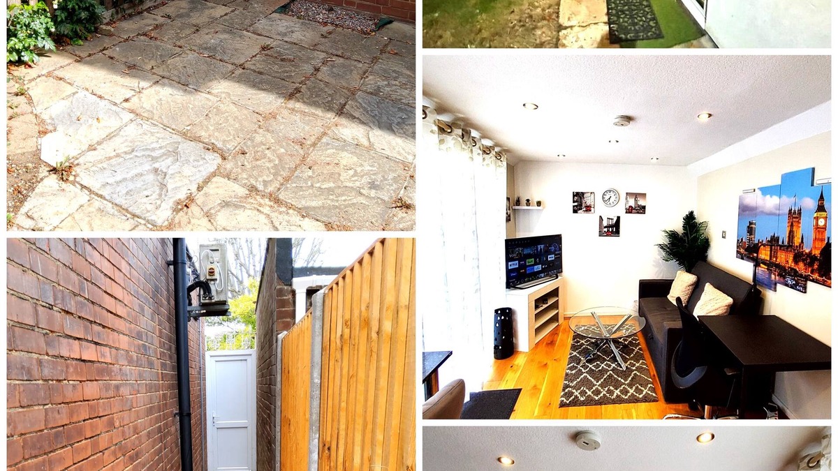 Luton Apartment | Cosy Serene Garden 1 Bedroom FLAT. 1 min walk from Leagrave Station