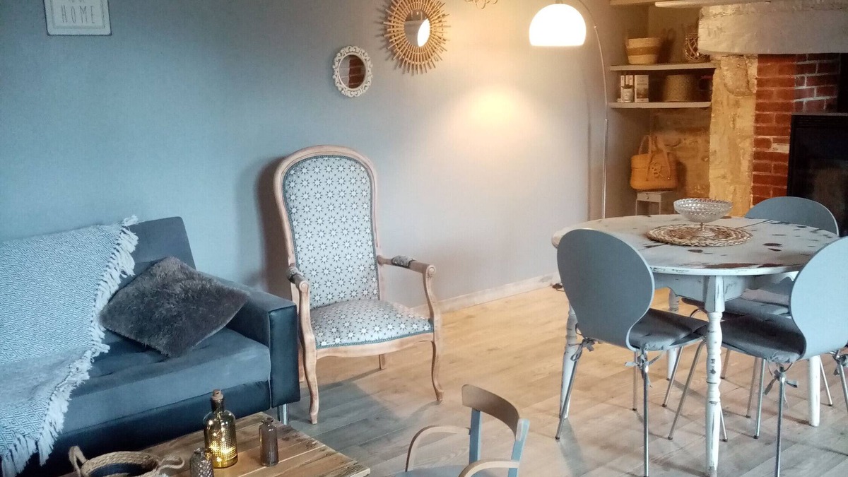 Rom Cottage | Cottage 'Gites De La Roche Elie Chez Leonie' with Shared Pool, Private Terrace and Wi-Fi