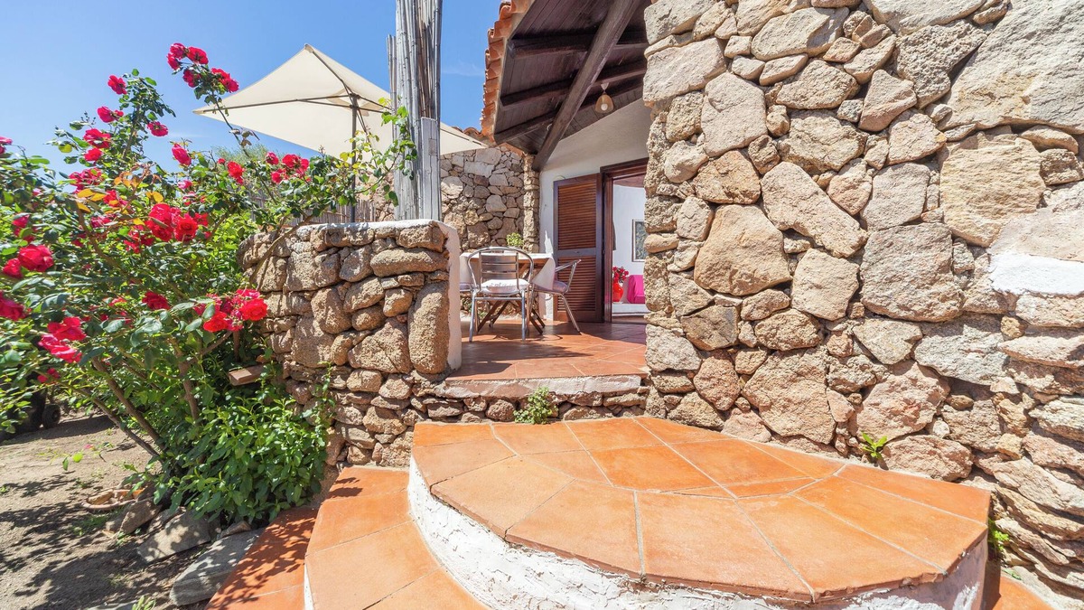 Baia Caddinas House | Cottage with Terrace and Sea View; Parking Available on Street