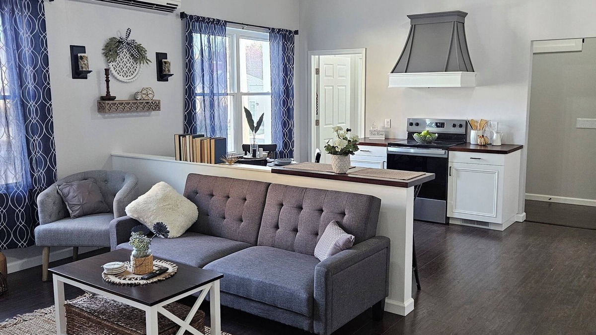 Fostoria Apartment | Country charm and modern finishes with beautiful open living and dining areas