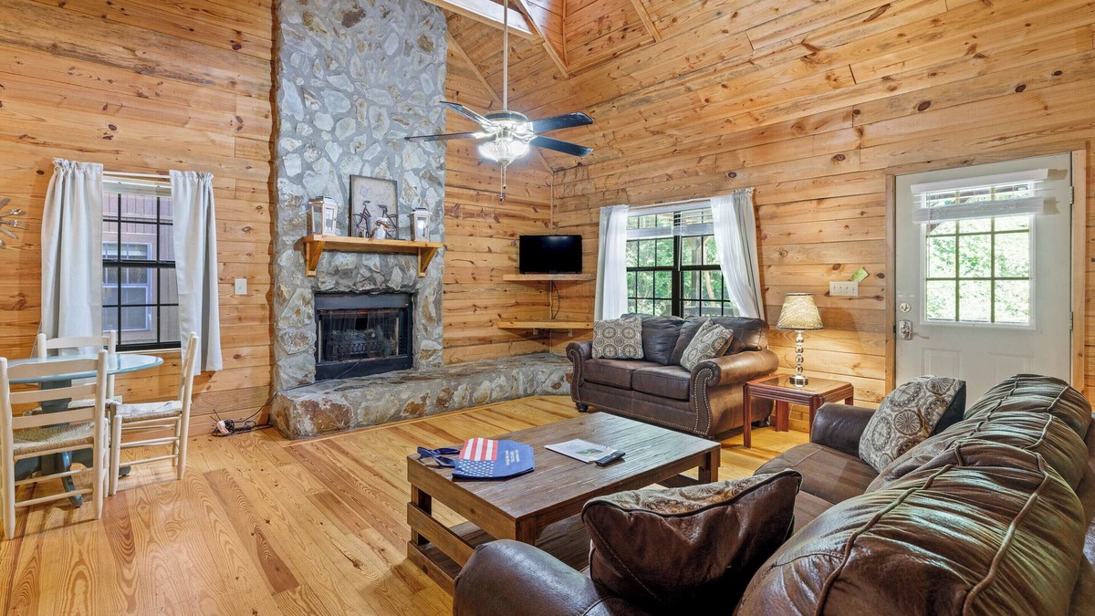 Helen Cabin | Country Charm C – One of Four Pet Friendly Group Cabins in Helen
