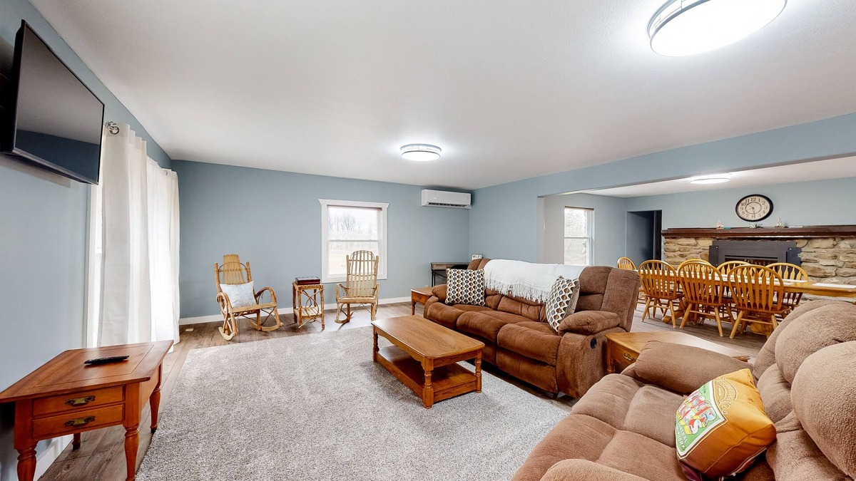 Himrod House | Country escape on 43 acres with boat launch access, a firepit, grill, & W/D