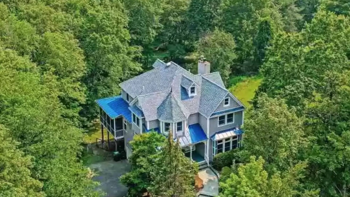 New Paltz Villa | Country home with rock climbing gym, pond & creek.