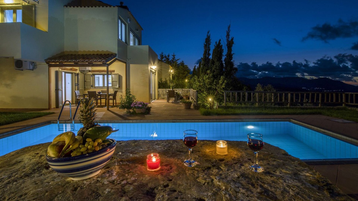Milia Villa | Country House 'Malathiros 1 with Private Pool' with Sea View, Wi-Fi and Air Conditioning