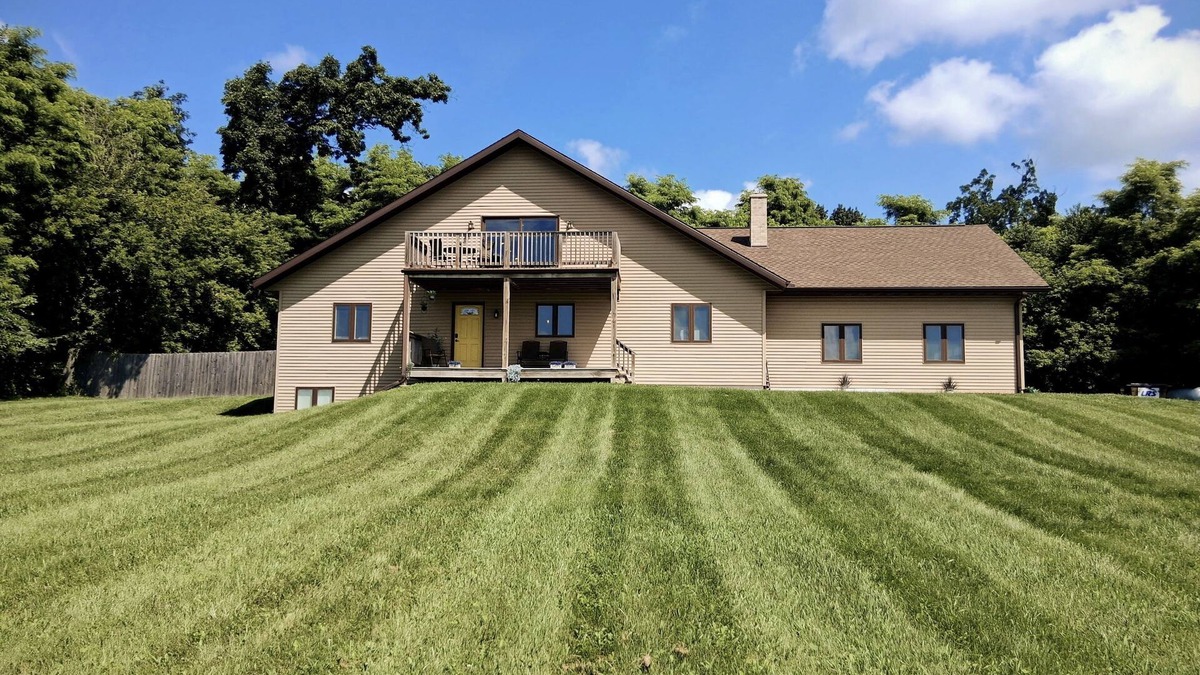Oxford House | Countryside retreat with modern amenities, game room, & beautiful view