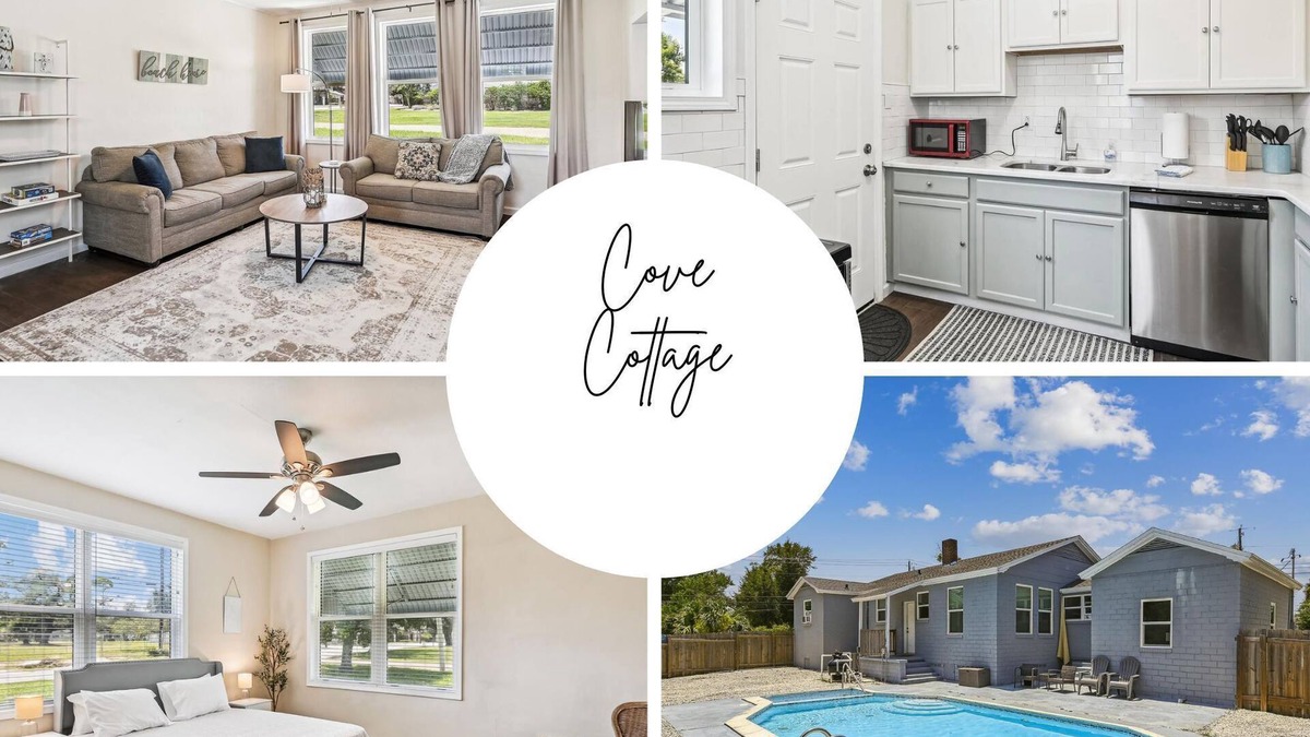Bunkers Cove House | Cove Cottage - 3 Bedroom w/Private Pool. Sleeps 6. Quiet Community, Close to Fishing Marinas.