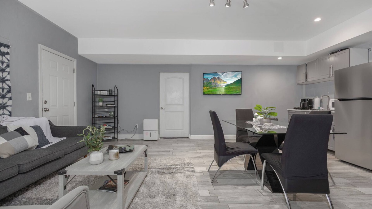 Buford Apartment | Cozy 2-Bedroom, 1-Bath Private Basement with Kitchenette