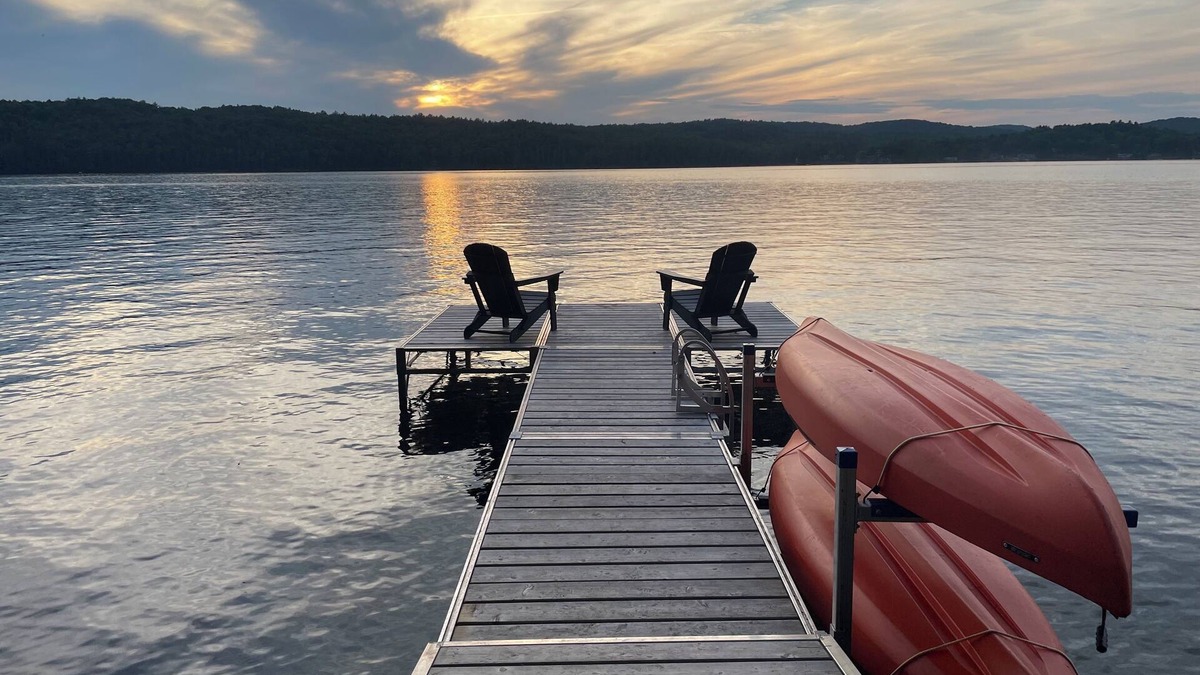 Crystal Beach Cottage | Cozy 2br cottage with firepit, long lake views, lake access and shady/sunny dock