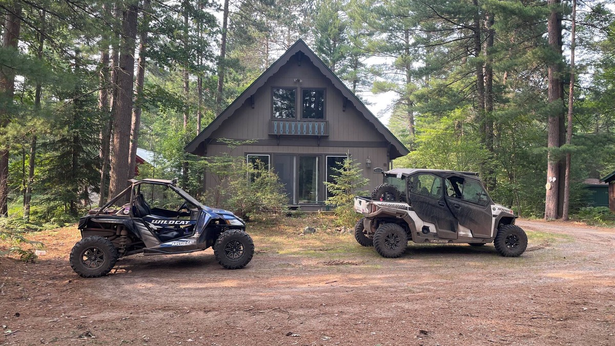 Land O Lakes Ski Chalet | Cozy A-Frame Chalet - on Bike Trail, UTV trail and close to town