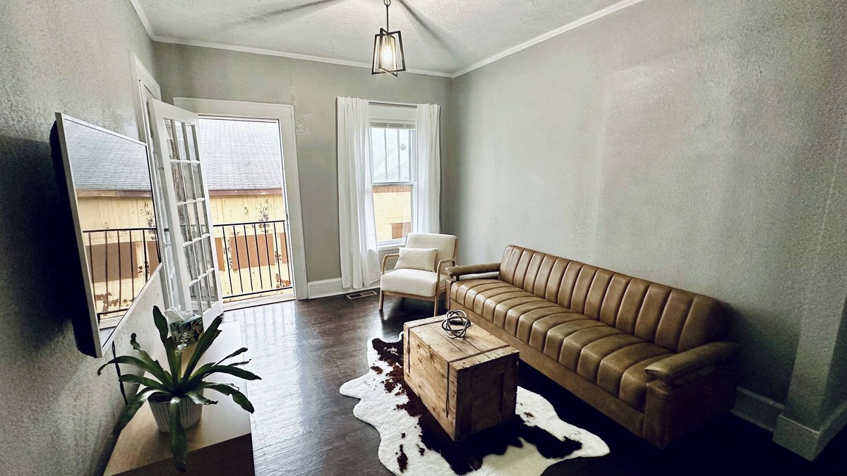 Leadsville Apartment | Cozy and modern 2 bedroom apartment with balcony in downtown Elkins, WV