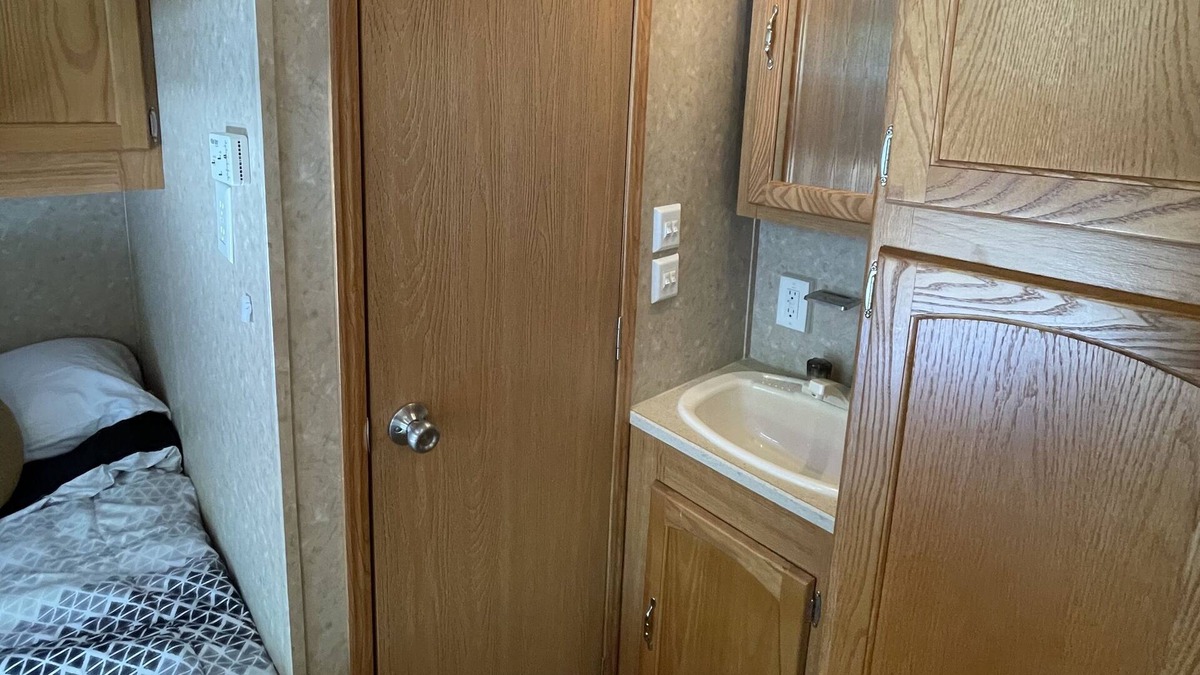 Campbellsport RV Rental | Cozy and Quiet Camper at Camp Northern Lights!