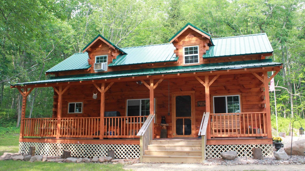 Trego Cabin | Cozy Authentic Amish Cabin, 5 Acres Of Privacy, 4 Wheel Trail, Snowmobile Trail
