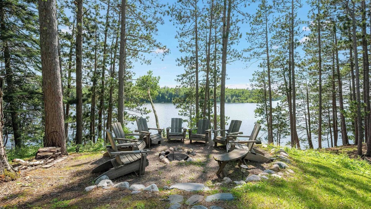 Bovey Cottage | Cozy Balsam Lake Cabin 1BR - 1 Bath w/Loft, Dock, Kayaks & Firepit – No Pets Allowed