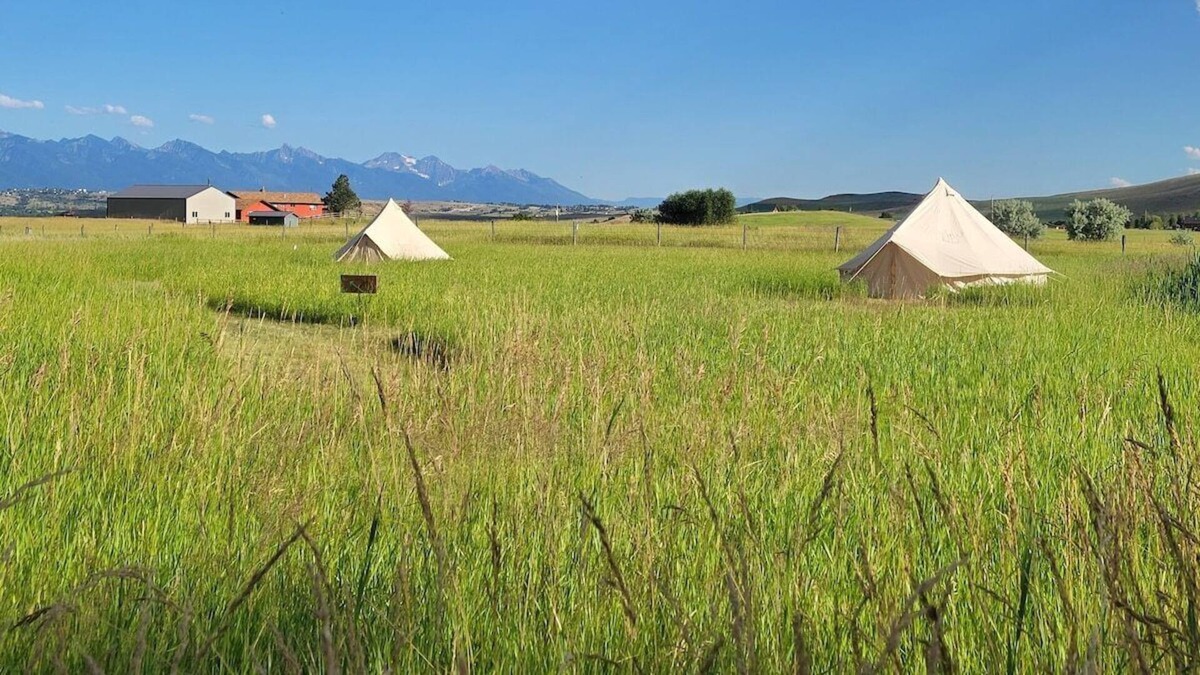 Polson House | Cozy Bell Tent With A View- "Air"