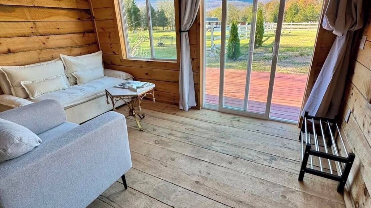 Catskill Cabin | Cozy cabin in phenomenal Catskill with Mountain Views Farm animals and Creek