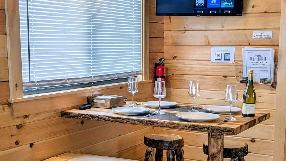 Hector Cabin | Cozy Cabin on Seneca Wine Trail Vineyard View 6