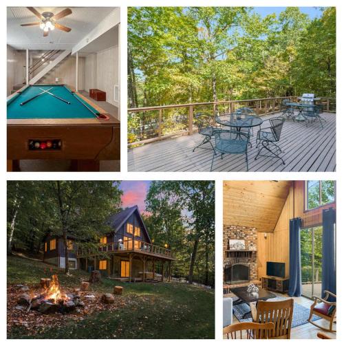 Berkeley Springs House | Cozy Cabin w Fire Pit, Hot Tub, Deck, & Pool Table