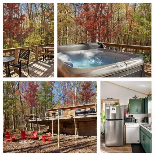 Lost River House | Cozy Cabin w Lake, Hot Tub, Huge Deck & Fire Pit