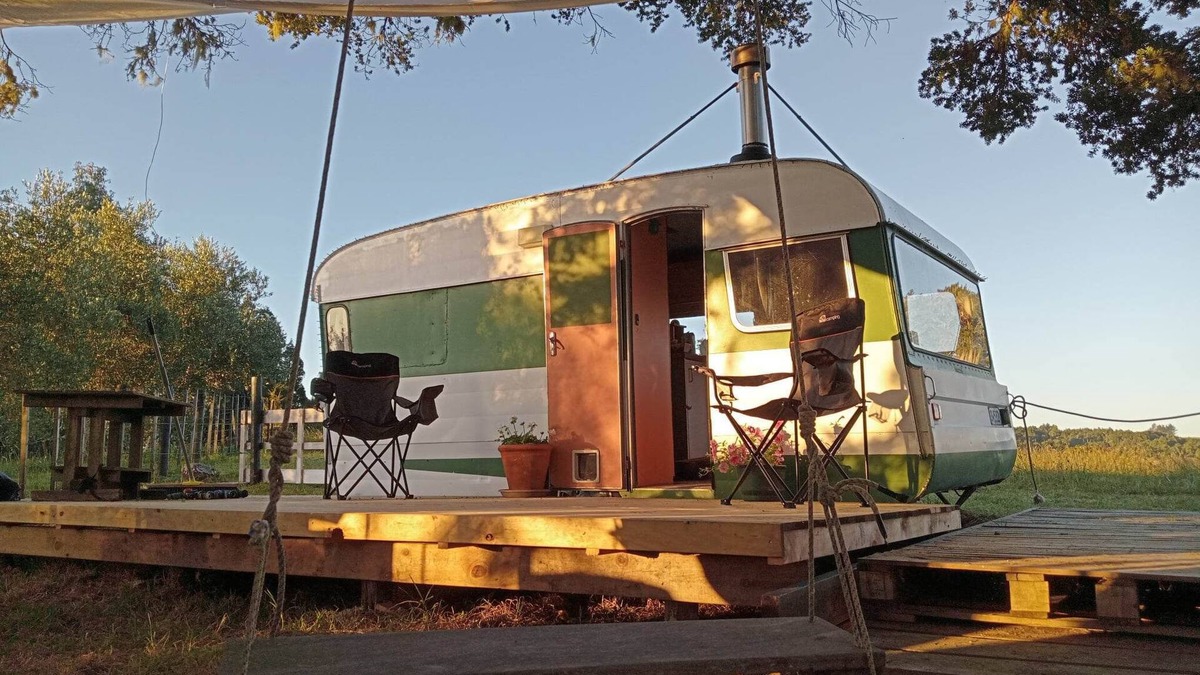 Waimate North House | Cozy caravan retreat with great views set within 10 acre of ecological paradise.
