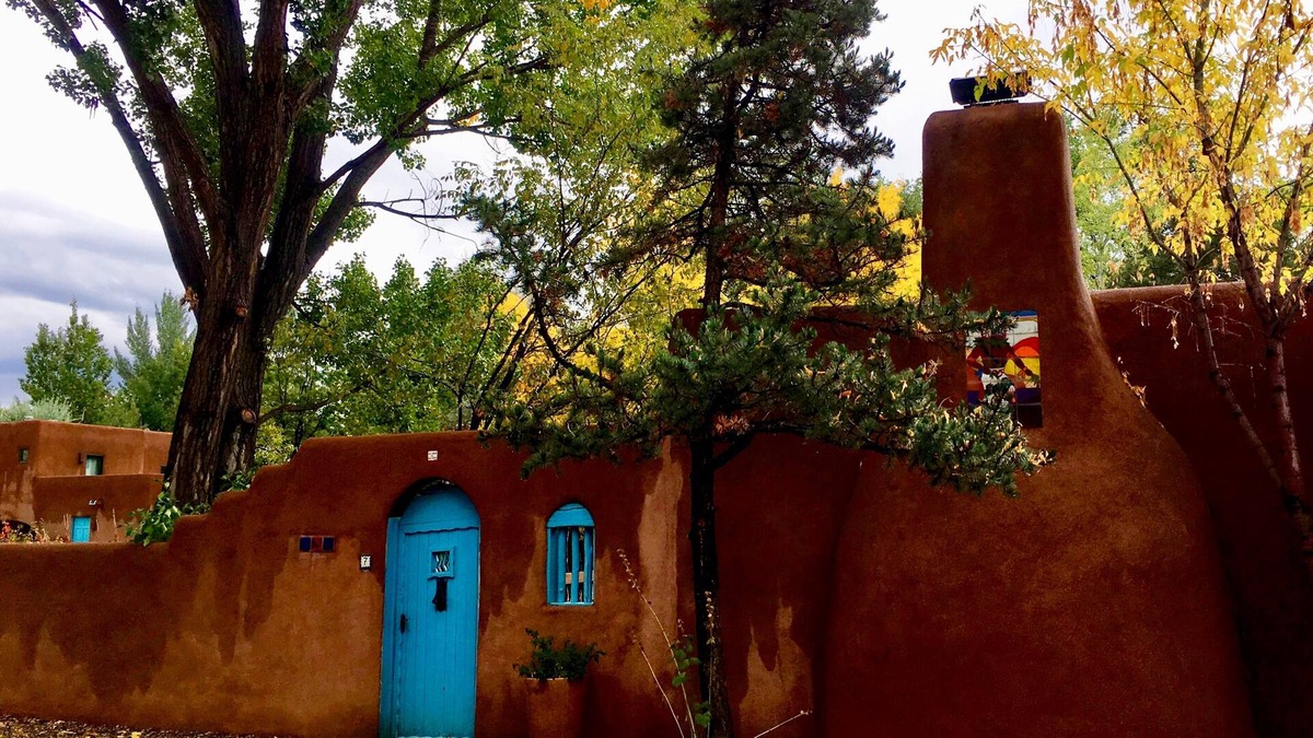 Taos Condo | Cozy Casa Carmelita features a Brilliant Kiva Fireplace, Unique Patio & Hot Tub!